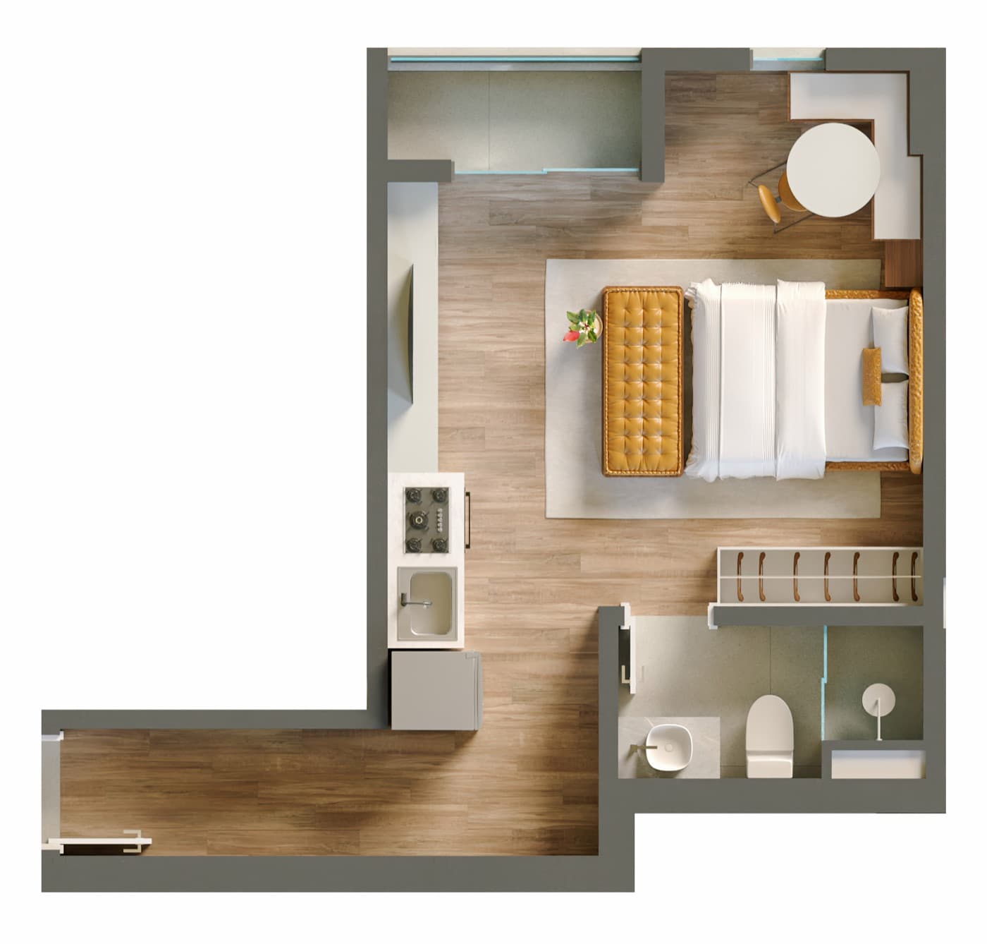 Studio de 29 m²