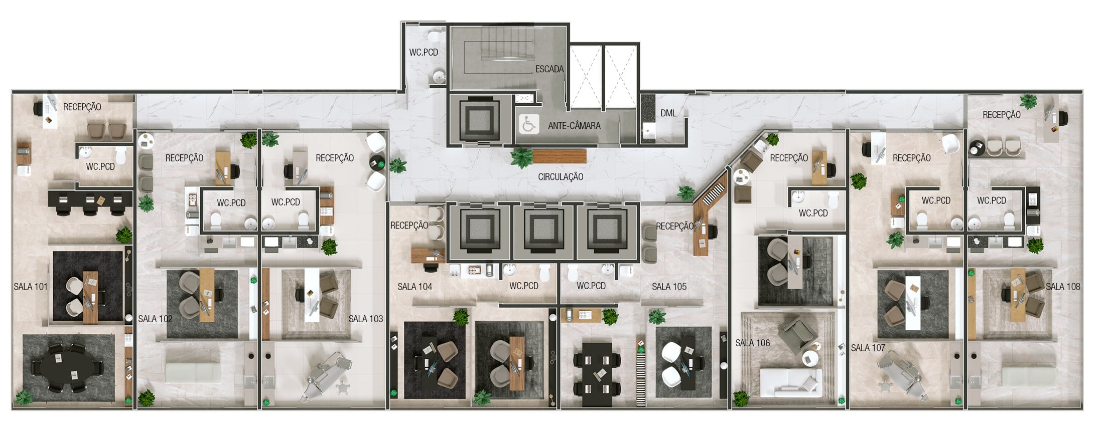 Planta Pavimento · Layout A