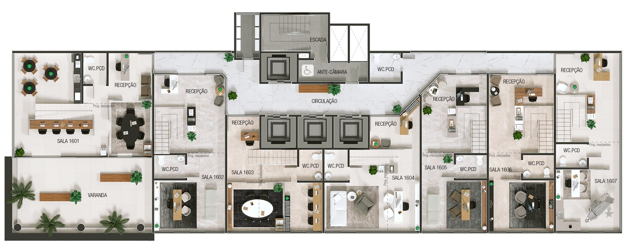 Planta Pavimento · Layout C